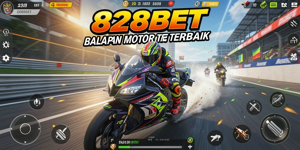 Gameplay balapan motor yang seru dan menegangkan.