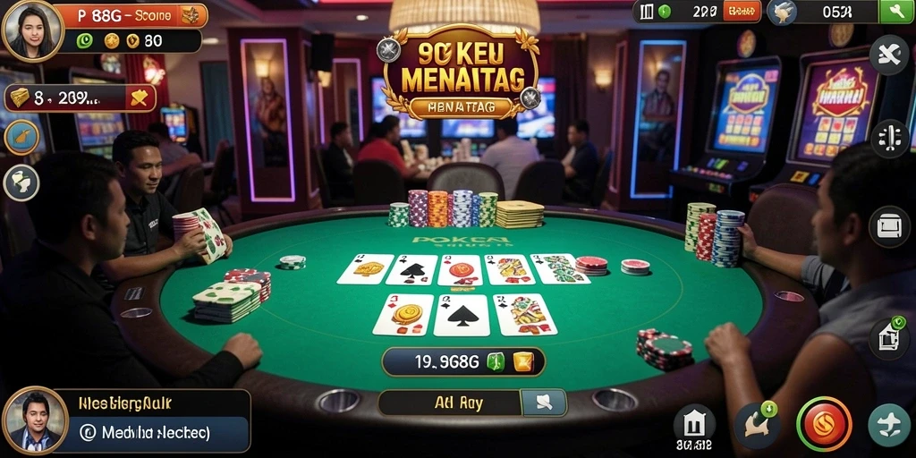 Tangkapan layar gameplay Poker yang seru di 8G8G.