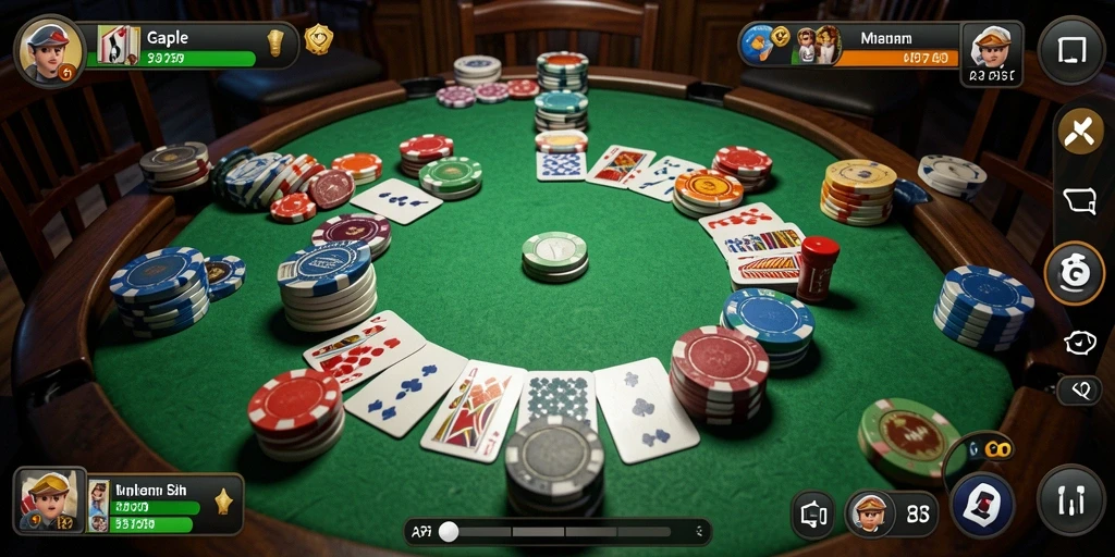 Tampilan gameplay API77 yang menarik dengan suasana Gaple.