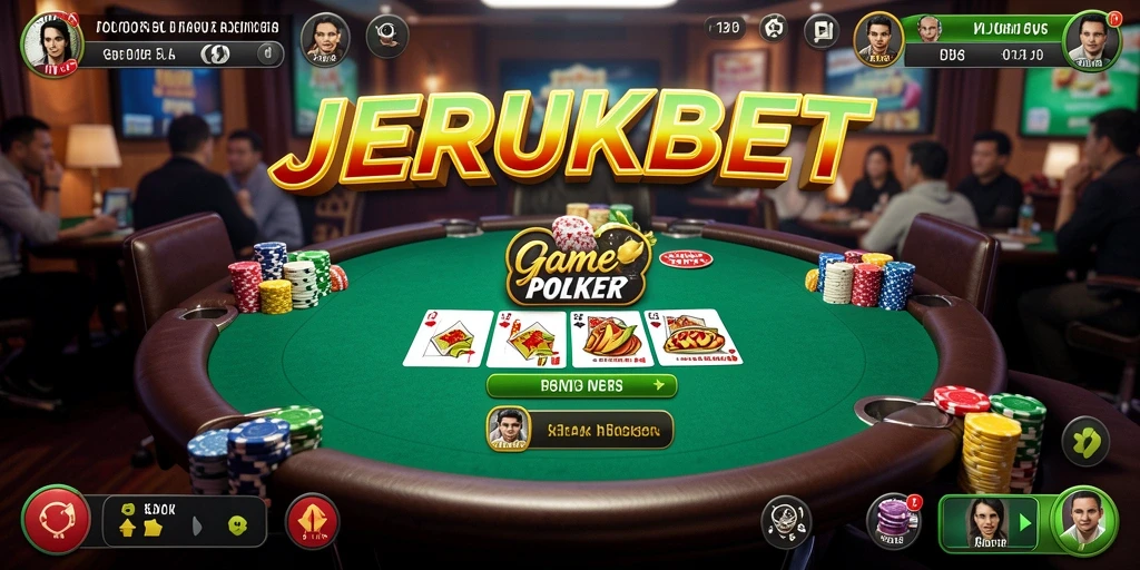 Pengalaman bermain Poker yang mendebarkan di JERUKBET.