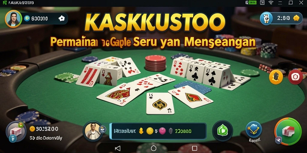 Tampilan gameplay KASKUSTOTO menampilkan strategi dominasi di papan Gaple.