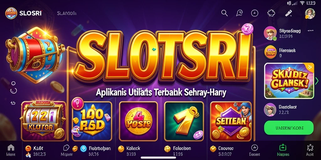 Screenshot utama SLOTSRI menampilkan antarmuka aplikasi yang ramah pengguna.