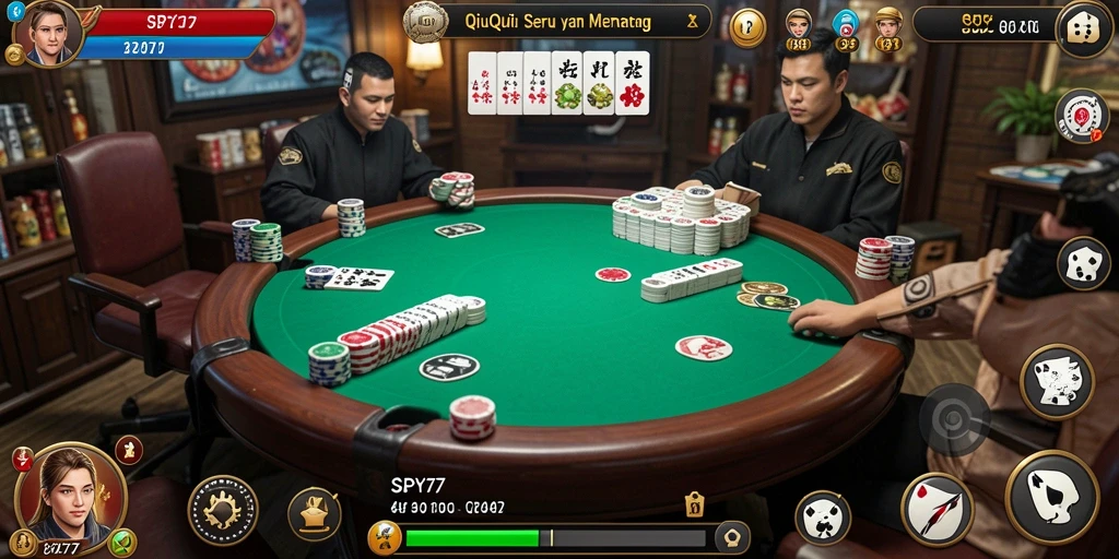 Tampilan gameplay QiuQiu yang menarik dan menantang di SPY77.