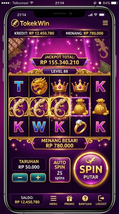 Screenshot aplikasi tokekwin saat menjelajahi kategori aplikasi.